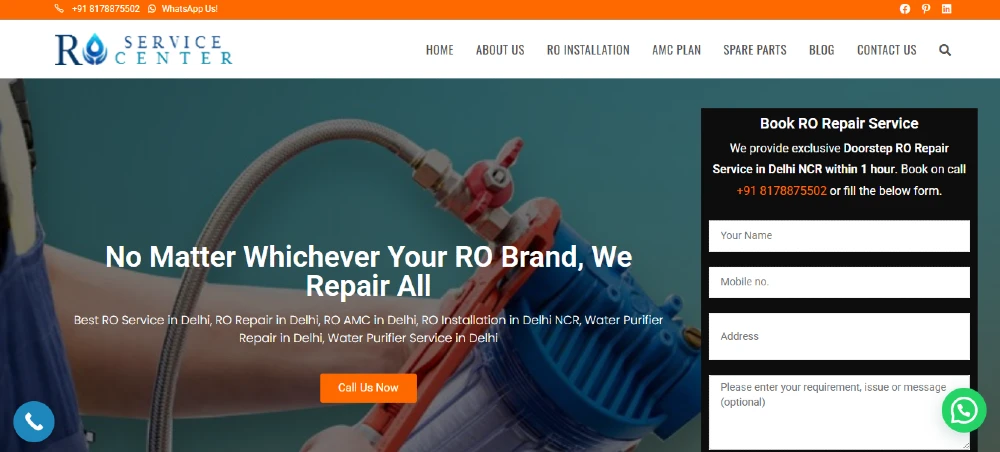 You are currently viewing Over 10,000 Households Trust ROService.Center for Fast, Reliable Water Purifier Repairs Across Delhi NCR